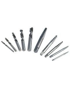 10 PIECE SCREW EXTRACTOR & DRILL BIT SET (1011-0011)