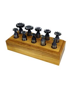 10 PIECE 1/2" SHANK WOODRUFF KEYSEAT CUTTER SET (2006-0452)