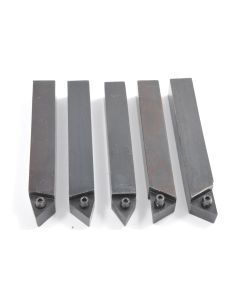 1/2" 5 PIECE INDEXABLE CARBIDE TURNING TOOL SET (2096-0003)