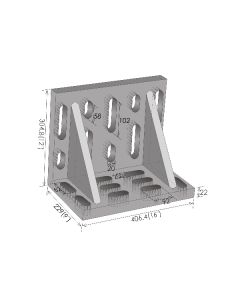 16 X 12 X 9" GIANT SLOTTED ANGLE PLATE (3402-0340)