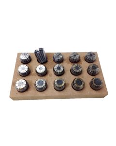 1/16~5/8" ER25 15 PIECE SPRING COLLET SET (3900-5235)