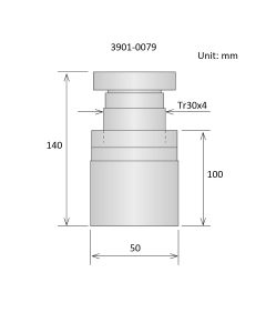 100-140MM ADJUSTABLE SCREW JACK  (3901-0079)