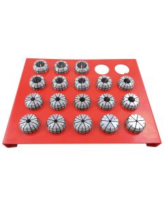 PRO-SERIES 18 PIECE ER-32 SPRING COLLET SET WITH RACK (3901-5378)