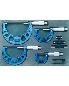 0-4" 4 PIECE C-TYPE MICROMETER SET (4200-0164)