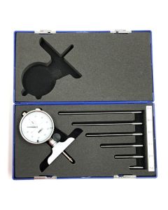 0-22" DIAL DEPTH GAGE SET WITH 2-1/2" BASE (4500-0004)