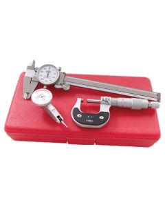 PRO-SERIES 3 PIECE CALIPER & MICROMETER & INDICATOR INSPECTION KIT (4902-0003)