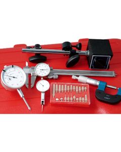 6 PC INSPECTION KIT CALIPER-MAGBASE-INDICATOR-MICROMETER-POINTS (4902-0006)