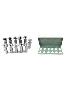 11 PIECE R8 COLLET SET & 12 PIECE COLLET RACK (4951-0008)