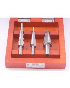 3 PIECE 1/8-3/4 HIGH SPEED STEEL STEP DRILL SET (5000-0889)