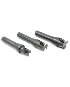 3 PIECE 1, 1-1/4 & 1-1/2" R8 INDEXABLE END MILL SET (5820-0001)