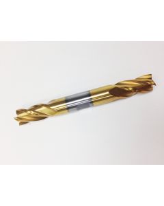 1/8 X 3/8" 4 FLUTE TiN DOUBLE END CENTER CUT END MILL (5829-0125)