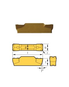 MGMN-150-G GRADE BPS253-CVD GROOVING INSERT (6024-3021)