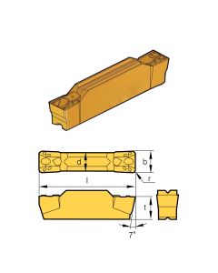 N123E2-0200-0004-BGF GRADE BPS253-CVD CUT-OFF & GROOVING INSERT (6024-4001)