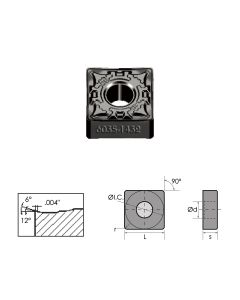 SNMG-432-DF BLACK DIAMOND COATED CARBIDE INSERT (6035-1432)