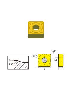 SNMG-432-DR COATED CARBIDE INSERT (6049-1432)