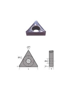 TCGX 21.52 LH CARBIDE INSERT FOR ALUMINUM (6057-0112)