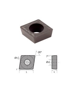 CPMT-21.51 BLACK DIAMOND COATED CARBIDE INSERT (6060-0211)