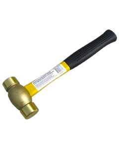 1 LB FIBERGLASS HANDLE BRASS HAMMER (7080-0036)