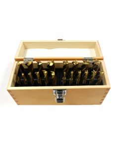 20 PIECE TIN COATED SINGLE END MILL SET (8000-0020)