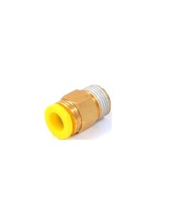 PUSH TO CONNECT MALE PNEUMATIC TUBE FITTING 1/8 X NPT 3/8 (8401-0275)