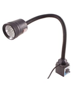 LED GOOSE NECK WORK LIGHT ON MAGNETIC BASE - 18 1/2" FLEXIBLE SHAFT (8401-0445)