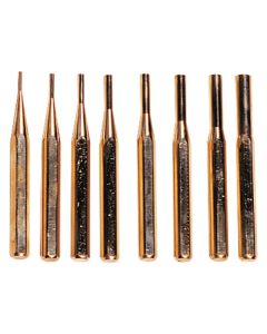 8 PIECE BRASS PUNCH SET - MADE IN THE USA (8600-4108)